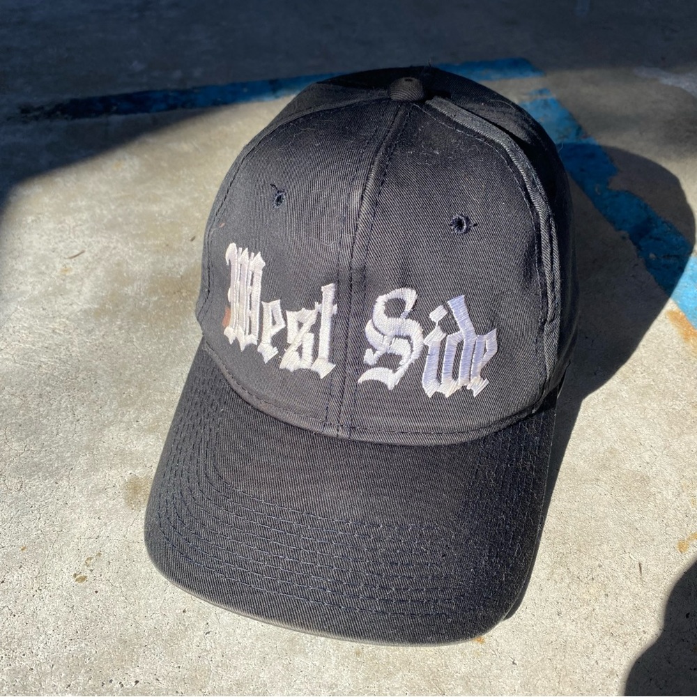 Vintage 90s West Coast Old English Script Hat Cap 

rare Streetwear Gangster Rap